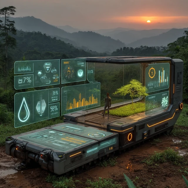 Futuristic Farming Tech: MidJourney v5.2 vs v6.1 vs v7.0 - v7.0 - Image 2