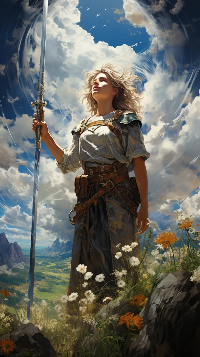 Heroic Fantasy Scene Generation: Midjourney v5-v7 Test - v5.2 - Image 2