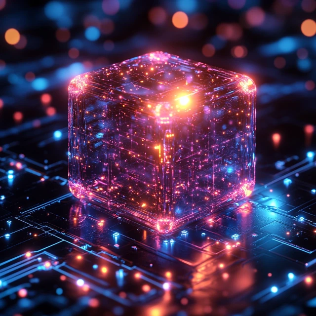 Futuristic Web3 Cube Art: Midjourney v5.2-v7 Comparison - v6.1 - Image 4