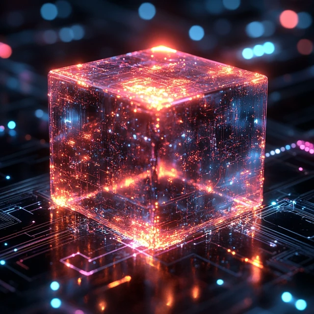 Futuristic Web3 Cube Art: Midjourney v5.2-v7 Comparison - v6.1 - Image 3