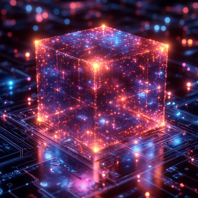 Futuristic Web3 Cube Art: Midjourney v5.2-v7 Comparison - v6.1 - Image 2