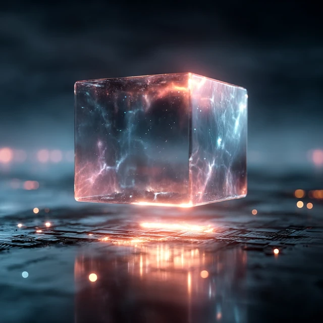 Futuristic Web3 Cube Art: Midjourney v5.2-v7 Comparison - v7.0 - Image 2