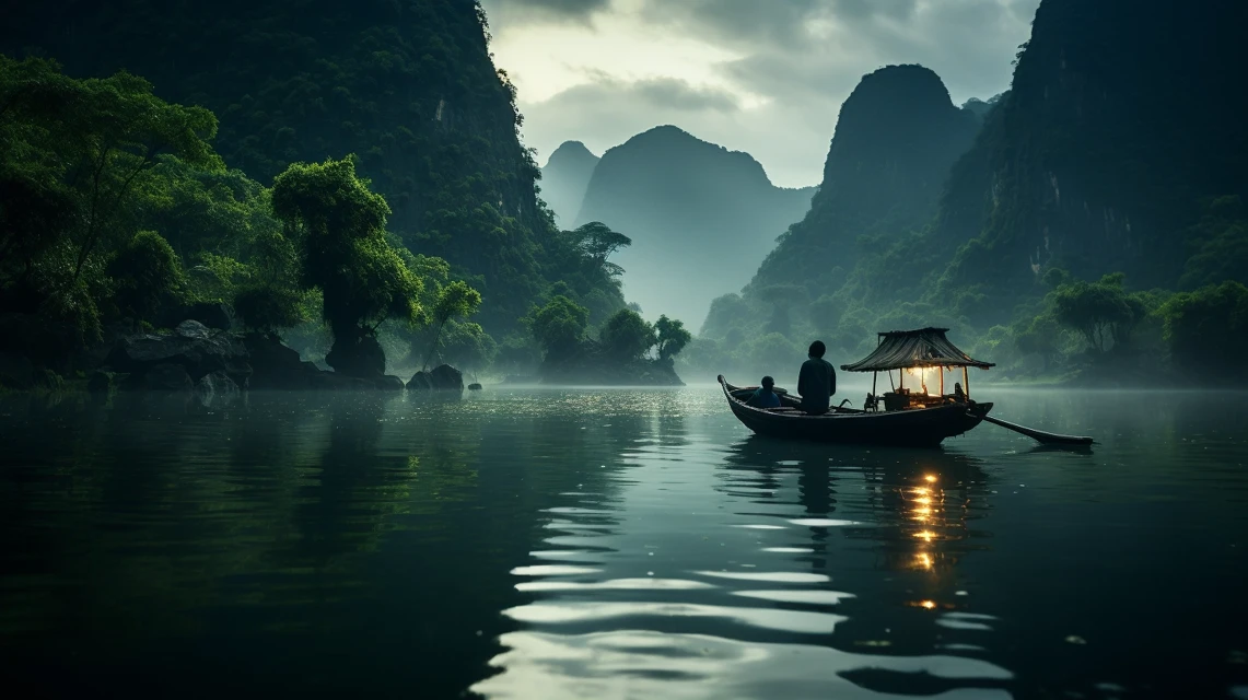 Comparing Midjourney v5-v7 for Song Dynasty Landscape Photography - v5.2 - Image 3
