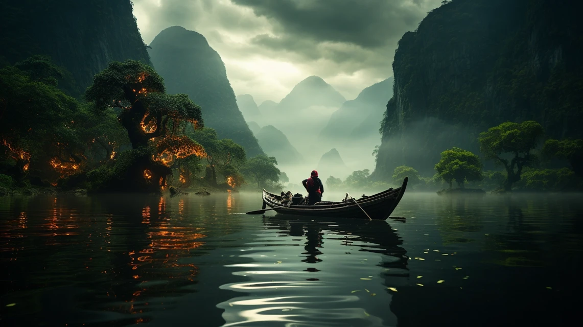 Comparing Midjourney v5-v7 for Song Dynasty Landscape Photography - v5.2 - Image 2