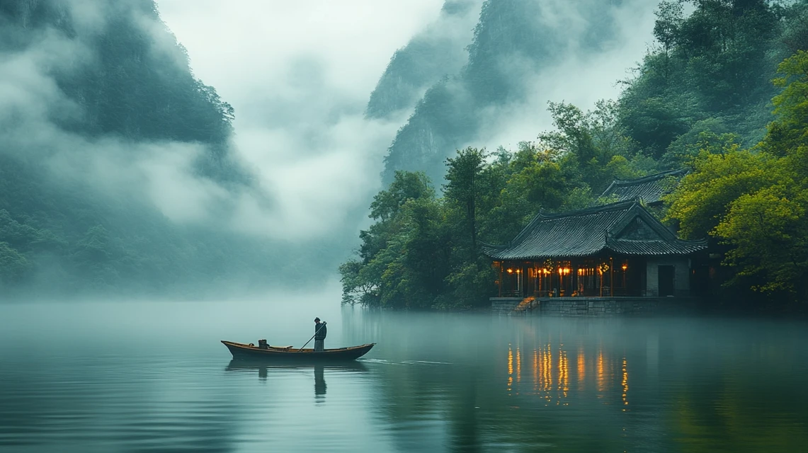 Comparing Midjourney v5-v7 for Song Dynasty Landscape Photography - v6.1 - Image 2