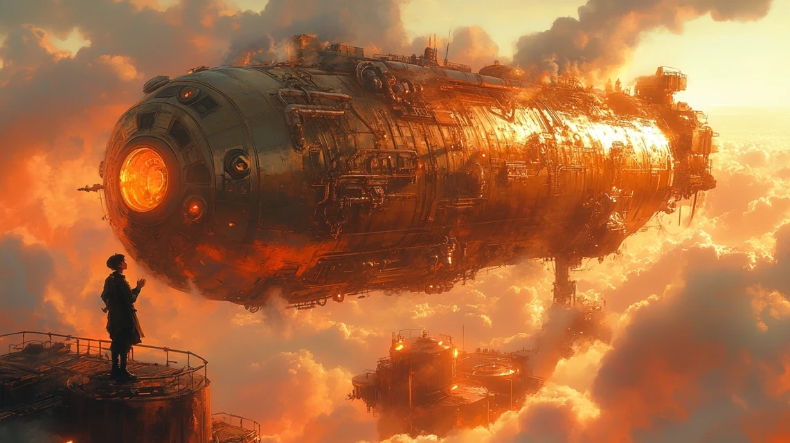 Midjourney’s Steampunk Anime Art Evolution: v5.2 to v7.0 - v6.1 - Image 4