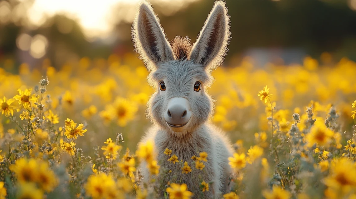 Cute Hairy Donkey Art: Midjourney v5.2-v7.0 Styles - v6.1 - Image 2