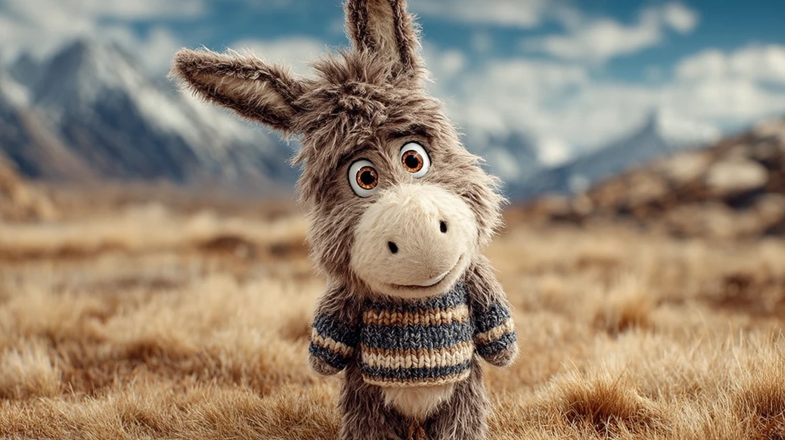 Cute Hairy Donkey Art: Midjourney v5.2-v7.0 Styles - v7.0 - Image 2