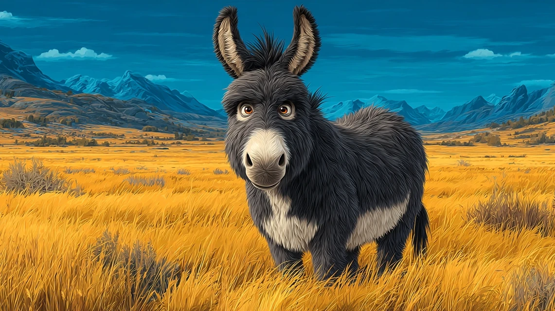 Cute Hairy Donkey Art: Midjourney v5.2-v7.0 Styles - v7.0 - Image 3