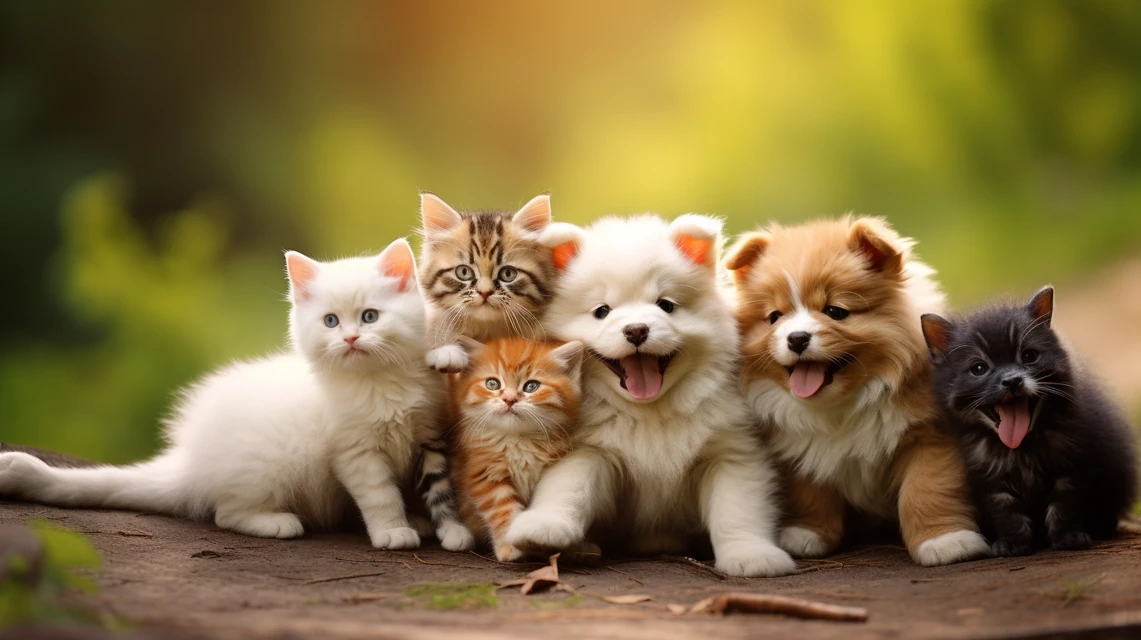 Cute Cat & Dog AI Art: Midjourney v5.2, v6.1, v7.0 Review - v5.2 - Image 3