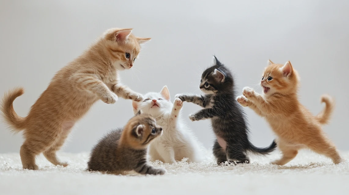 Cute Cat & Dog AI Art: Midjourney v5.2, v6.1, v7.0 Review - v6.1 - Image 2
