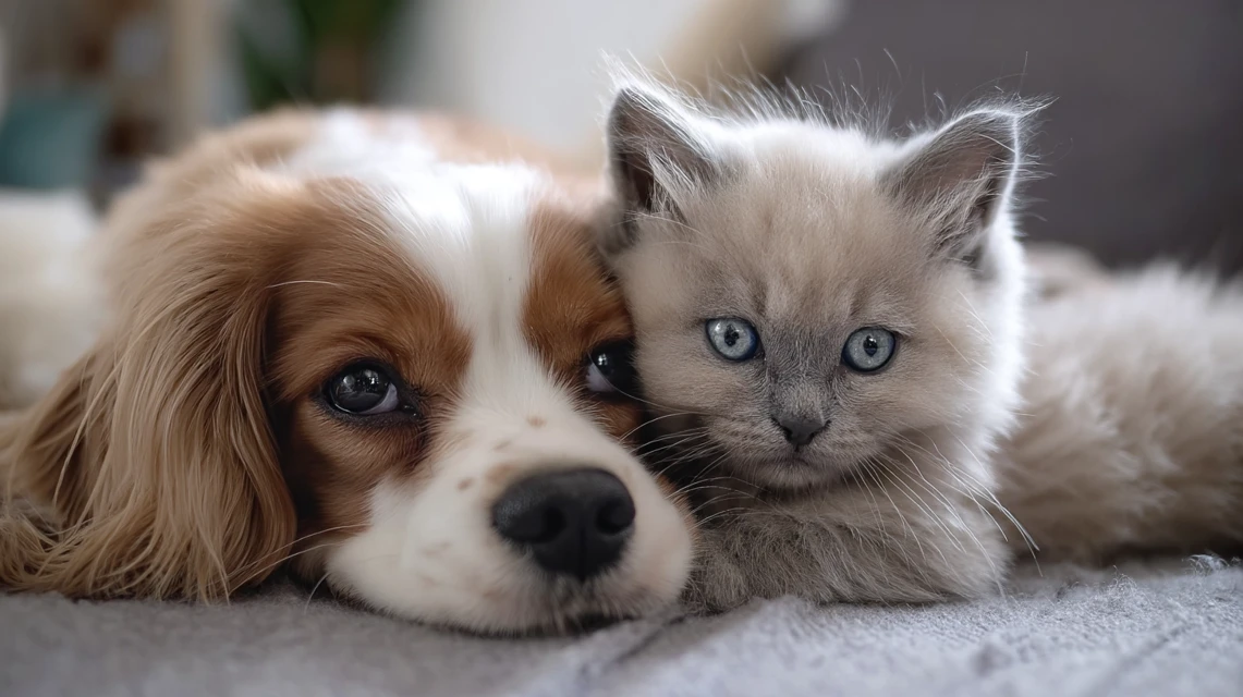 Cute Cat & Dog AI Art: Midjourney v5.2, v6.1, v7.0 Review - v7.0 - Image 3