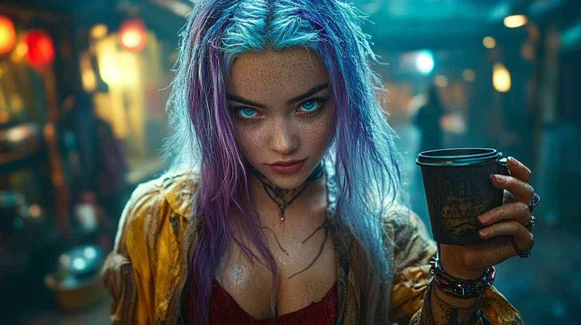 Midjourney v5.2-v7.0: Cyberpunk Character Art Comparison - v6.1 - Image 3