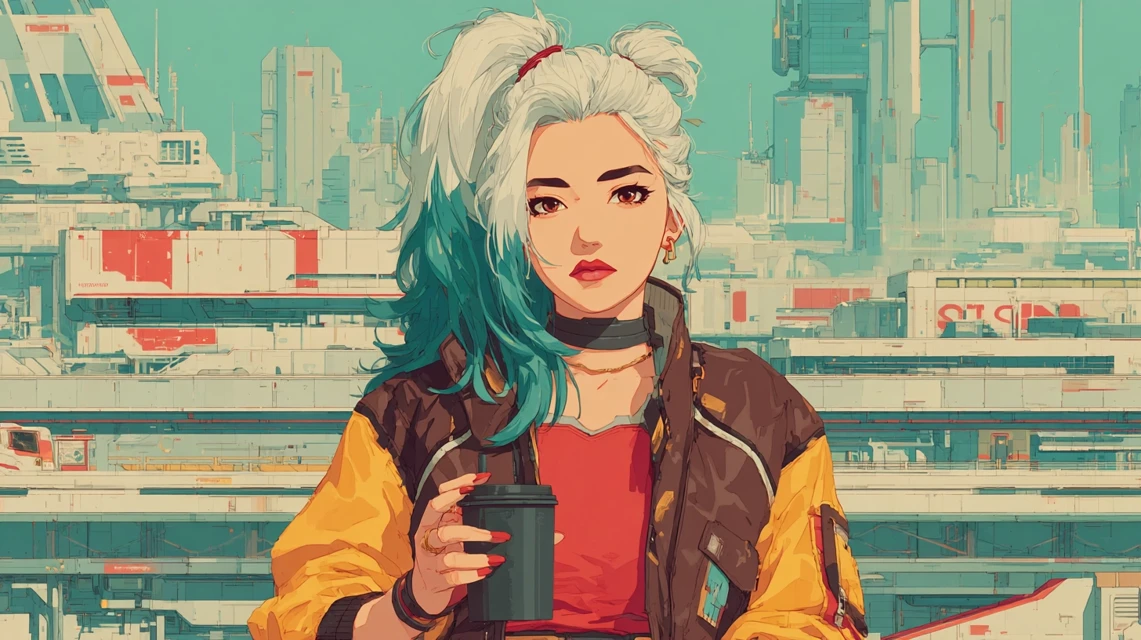 Midjourney v5.2-v7.0: Cyberpunk Character Art Comparison - v7.0 - Image 2