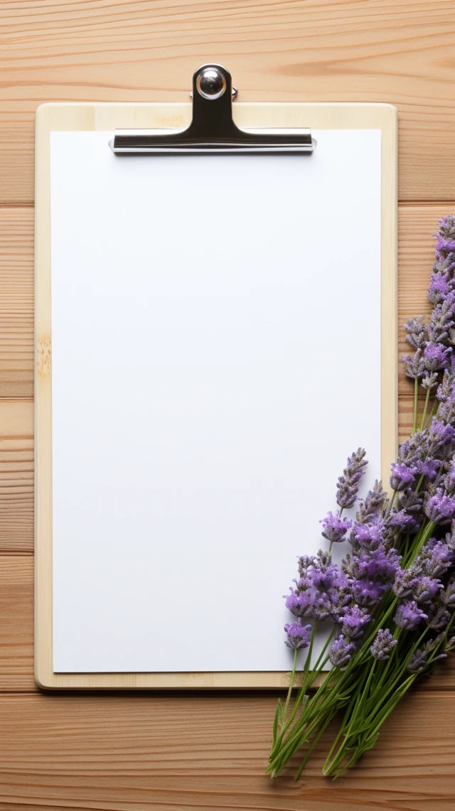 Midjourney v5.2-v7: Dreamy Lavender Clipboard Mockup Test - v5.2 - Image 2