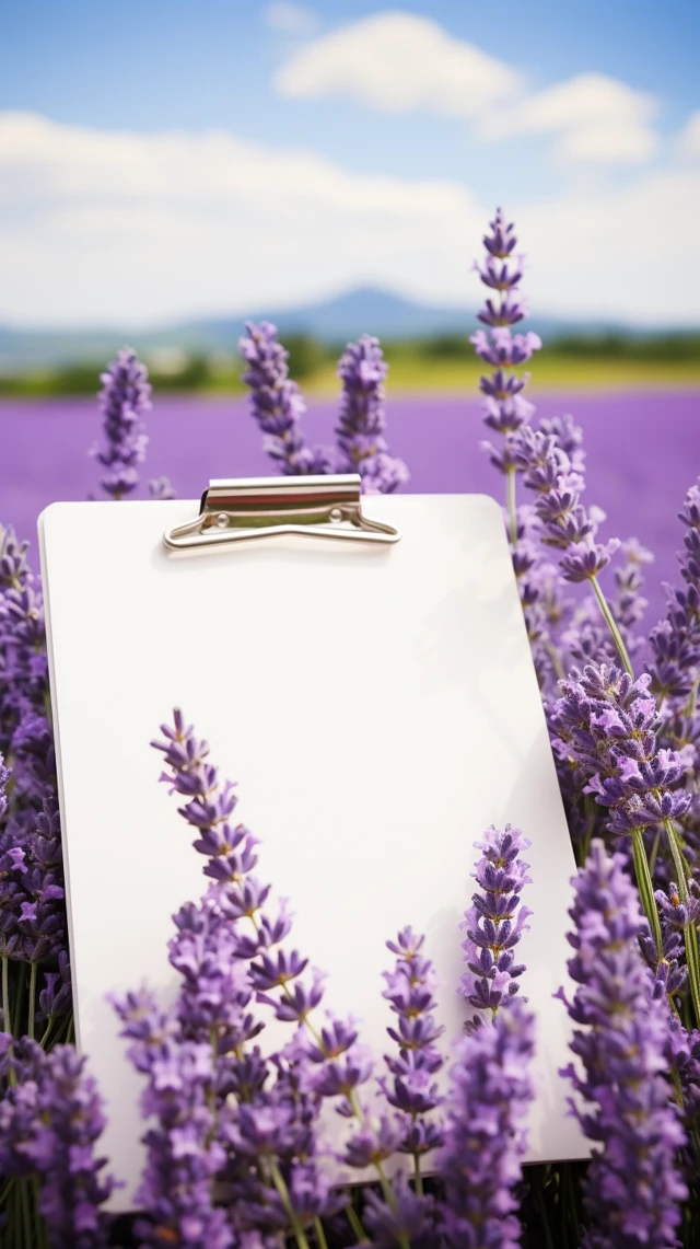 Midjourney v5.2-v7: Dreamy Lavender Clipboard Mockup Test - v5.2 - Image 3