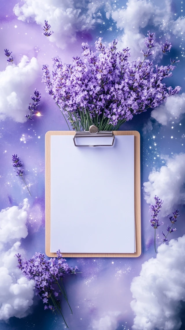 Midjourney v5.2-v7: Dreamy Lavender Clipboard Mockup Test - v6.1 - Image 4