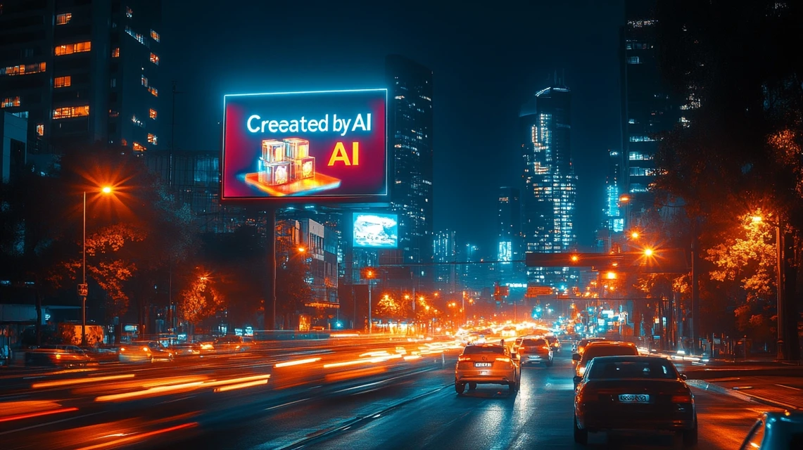 AI Billboard Ads: Midjourney v5-v7 Visual Evolution - v6.1 - Image 3