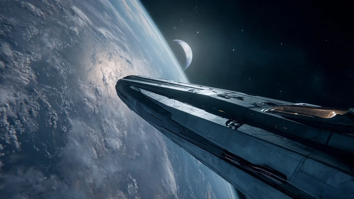 MidJourney v7.0 vs v6.1 vs v5.2: Spacecraft Rendering Evolution - v7.0 - Image 2