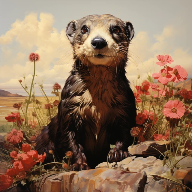 MidJourney’s Evolution of Victorian Ferret Anthropomorphic Art - v5.2 - Image 2