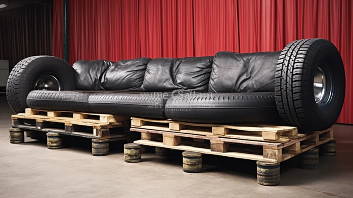 Midjourney’s Best DIY Tire & Pallet Garage Furniture Ideas - v5.2 - Image 3