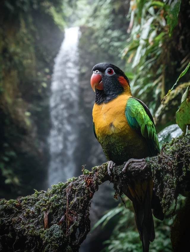 Rainforest Lovebird Photography: MidJourney v5.2 vs v6.1 vs v7.0 - v6.1 - Image 4